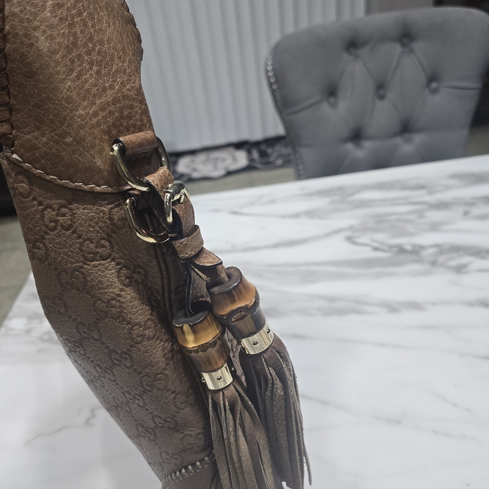 Gucci Tan Leather Hobo Bag - Picture 8 of 11